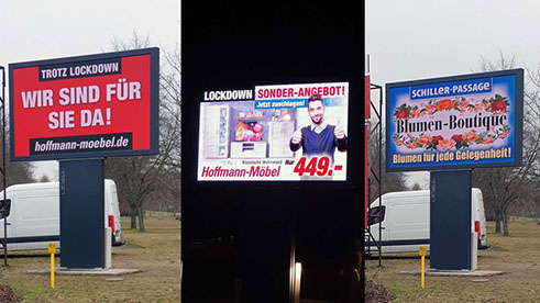 signaWall DOOH Komplettsystem LED Videowall in Guben