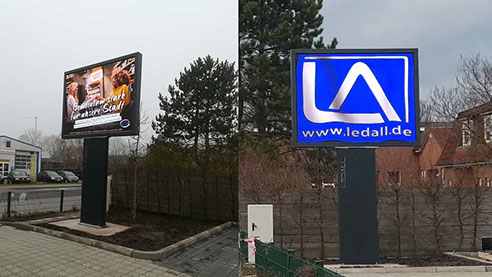 signaWall DOOH Komplettsystem LEDWALL in Winsen